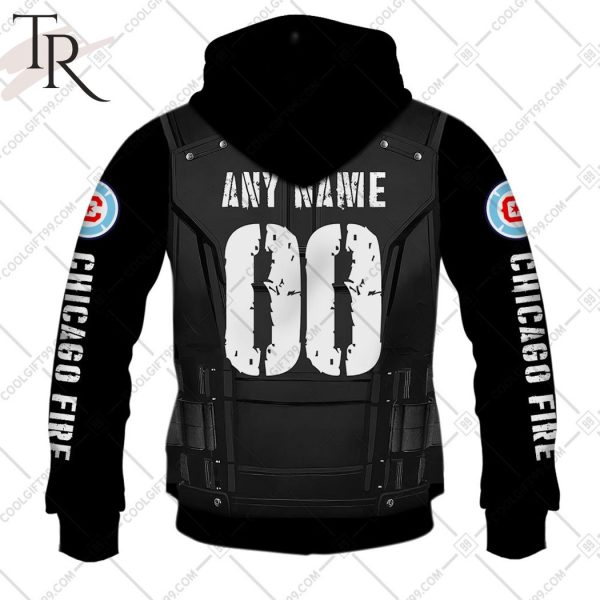 Personalized MLS Chicago Fire FC Punisher Design Hoodie