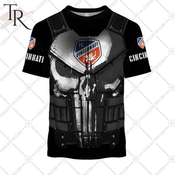 Personalized MLS FC Cincinnati Punisher Design Hoodie