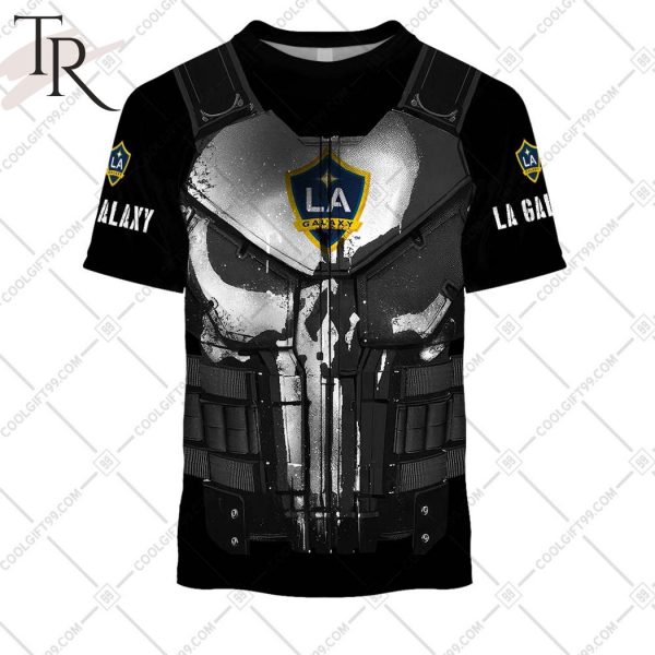 Personalized MLS Los Angeles Galaxy Punisher Design Hoodie