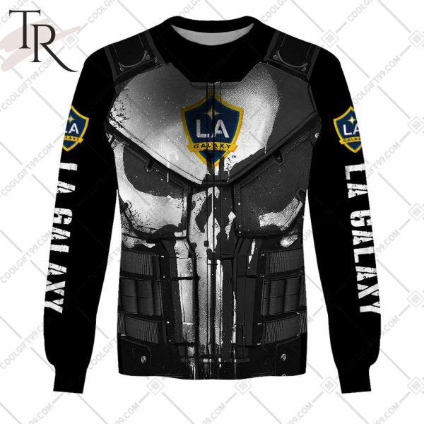 Personalized MLS Los Angeles Galaxy Punisher Design Hoodie