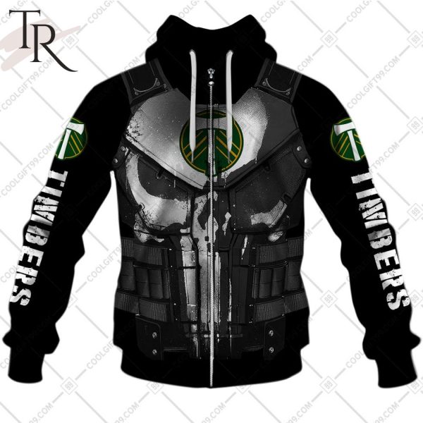 Personalized MLS Portland Timbers Punisher Design Hoodie