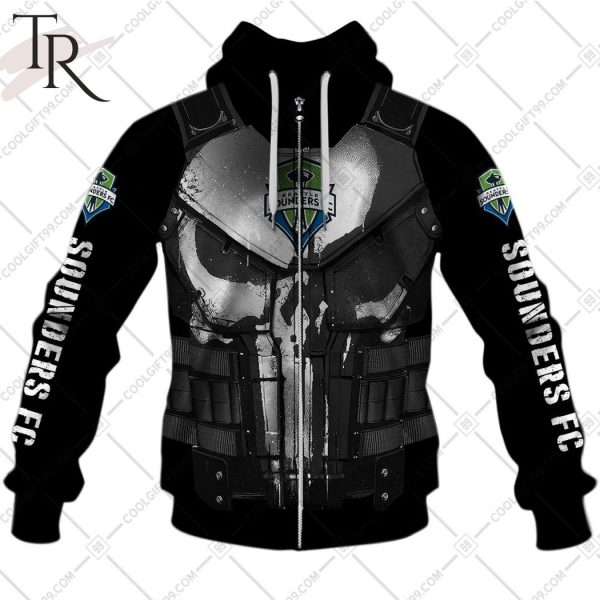 Personalized MLS Seattle Sounders FC Punisher Design Hoodie