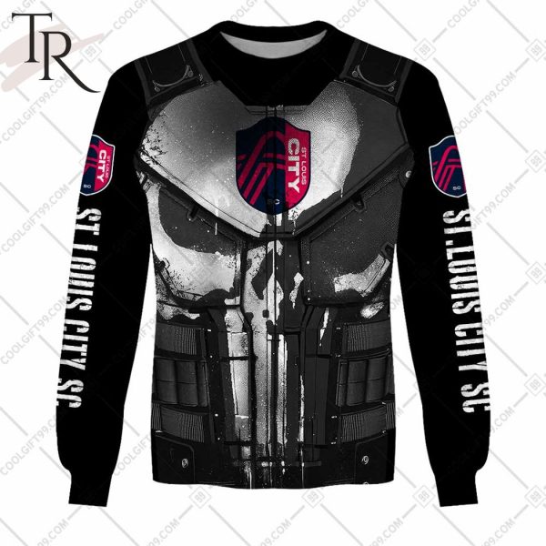 Personalized MLS St. Louis City SC Punisher Design Hoodie