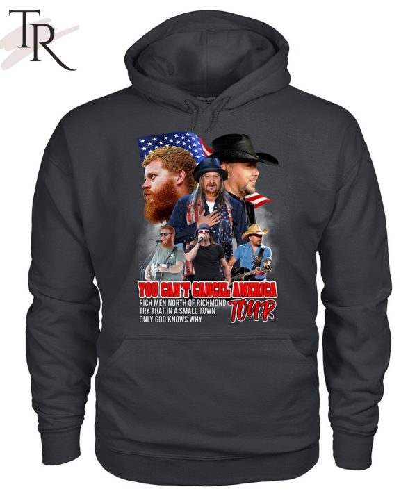 Jason Aldean, Kid Rock and Oliver Anthony You Can’t Cancel America Tour Unisex T-Shirt