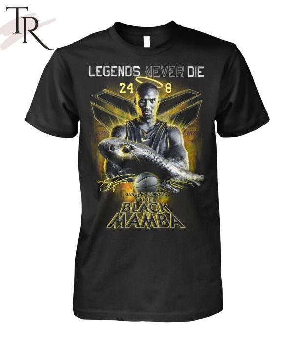 Legends Never Die January 26, 2020 The Black Mamba Unisex T-Shirt