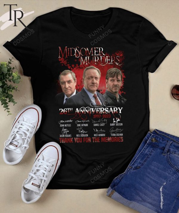 Midsomer Murders 26th Anniversary 1997 – 2023 Thank You For The Memories Unisex T-Shirt