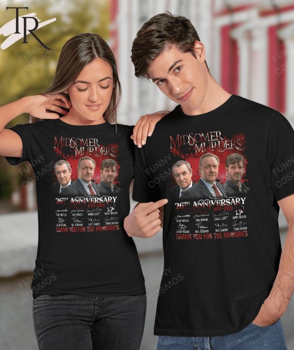 Midsomer Murders 26th Anniversary 1997 – 2023 Thank You For The Memories Unisex T-Shirt