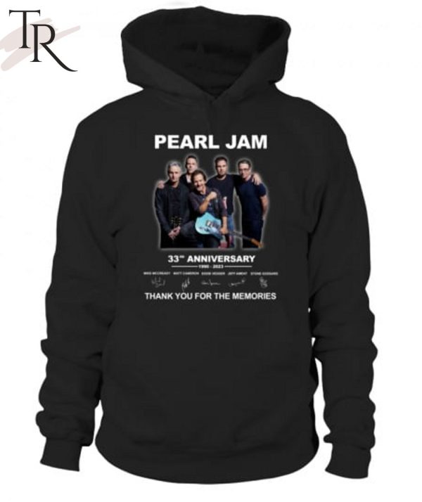 Pearl Jam 33th Anniversary 1990 – 2023 Thank You For The Memories Unisex T-Shirt