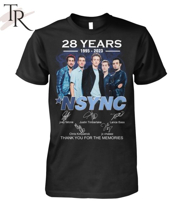 28 Years 1995 – 2023 NSYNC Thank You For The Memories Unisex T-Shirt