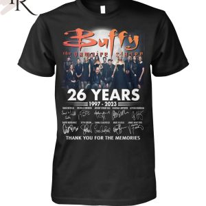 Buffy The Vampire Slayer 27th Anniversary 1997 – 2024 Thank You For The Memories T-Shirt