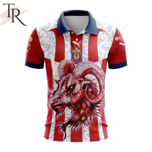 LIGA MX Chivas Guadalajara Special Design With Team Signature Polo Shirt