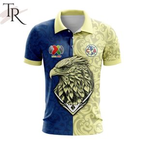 LIGA MX Club America Special Design With Team Signature Polo Shirt