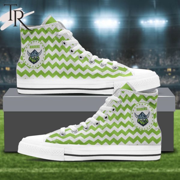 Personalized Mens Womens NRL Canberra Raiders High Top Sneaker For Fan Limited Edition