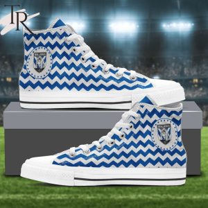 Personalized Mens Womens NRL Canterbury Bankstown Bulldogs High Top Sneaker For Fan Limited Edition