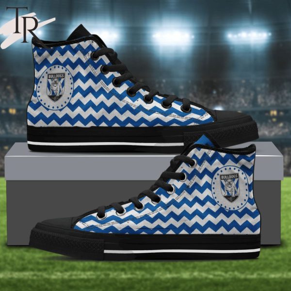 Personalized Mens Womens NRL Canterbury Bankstown Bulldogs High Top Sneaker For Fan Limited Edition