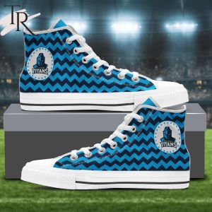 Personalized Mens Womens NRL Gold Coast Titans High Top Sneaker For Fan Limited Edition
