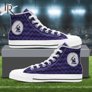 Personalized Mens Womens NRL Melbourne Storm High Top Sneaker For Fan Limited Edition