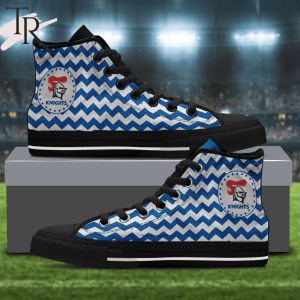 Personalized Mens Womens NRL Newcastle Knights High Top Sneaker For Fan Limited Edition