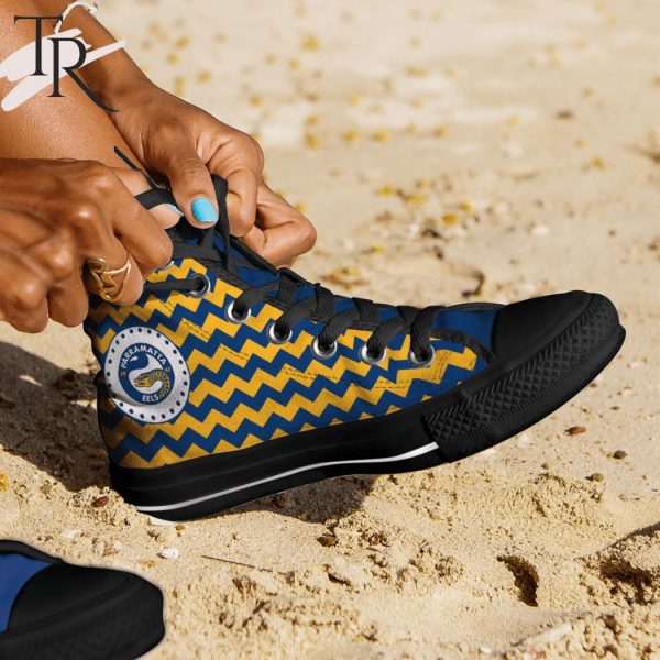 Personalized Mens Womens NRL Parramatta Eels High Top Sneaker For Fan Limited Edition