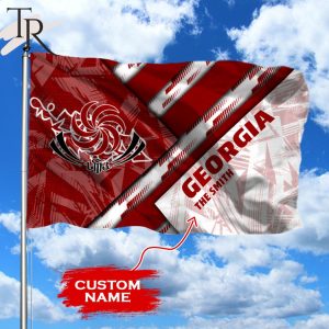 RUGBY WORLDCUP 2023 Georgia Custom Name Flag