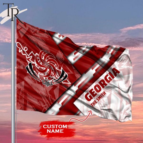 RUGBY WORLDCUP 2023 Georgia Custom Name Flag
