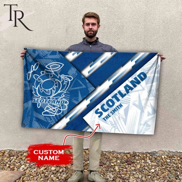 RUGBY WORLDCUP 2023 Scotland Custom Name Flag