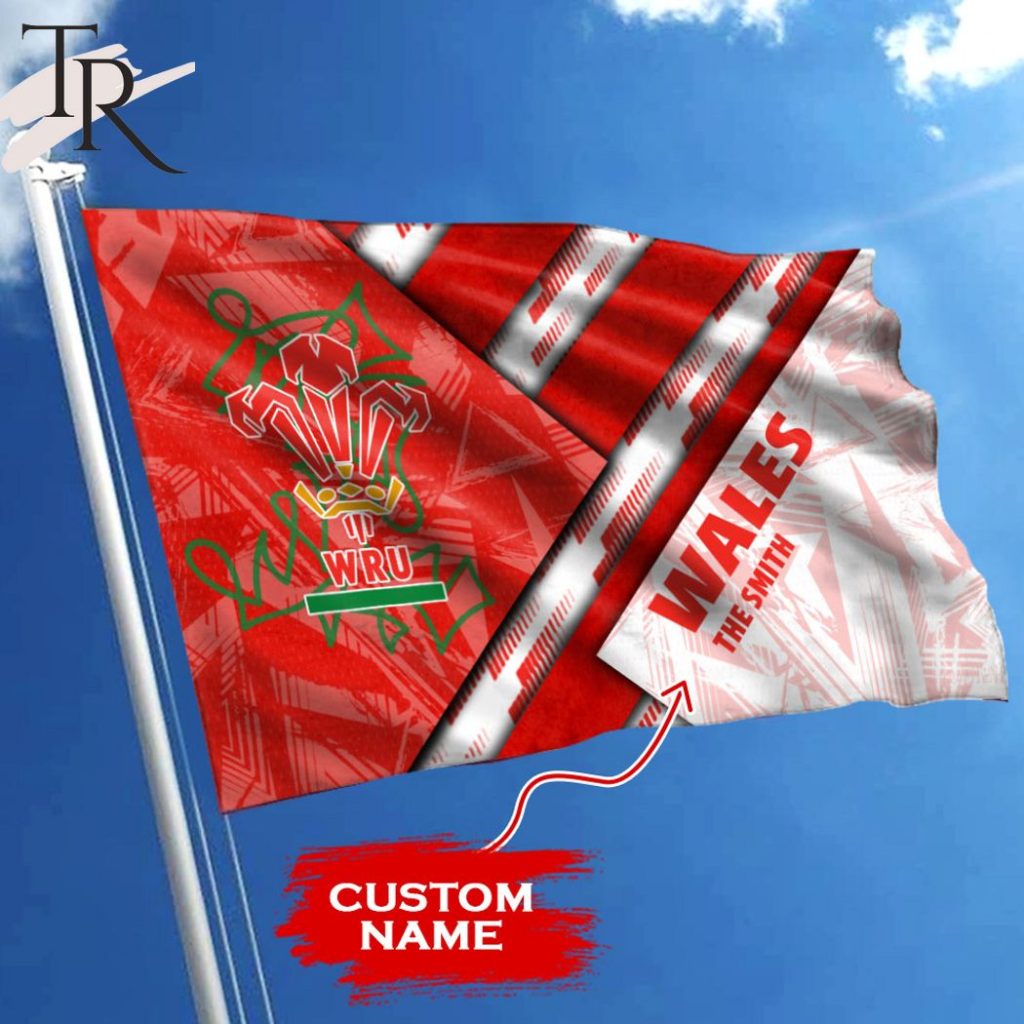 RUGBY WORLDCUP 2023 WALES Custom Name Flag - Torunstyle