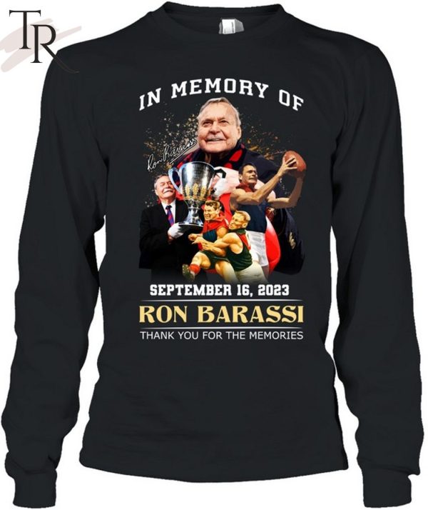 In Memory Of September 16, 2023 Ron Barassi Thank You For The Memories Unisex T-Shirt