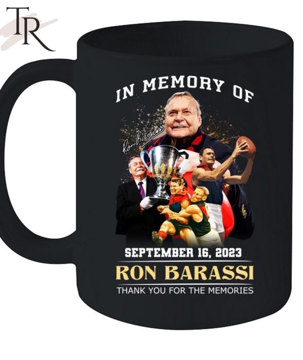 In Memory Of September 16, 2023 Ron Barassi Thank You For The Memories Unisex T-Shirt