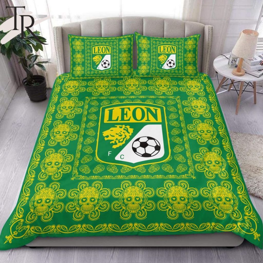 liga-mx-club-leon-special-dia-de-muertos-bedding-set-torunstyle