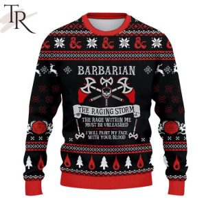 Dungeons & Dragons Classes Barbarian Sweater