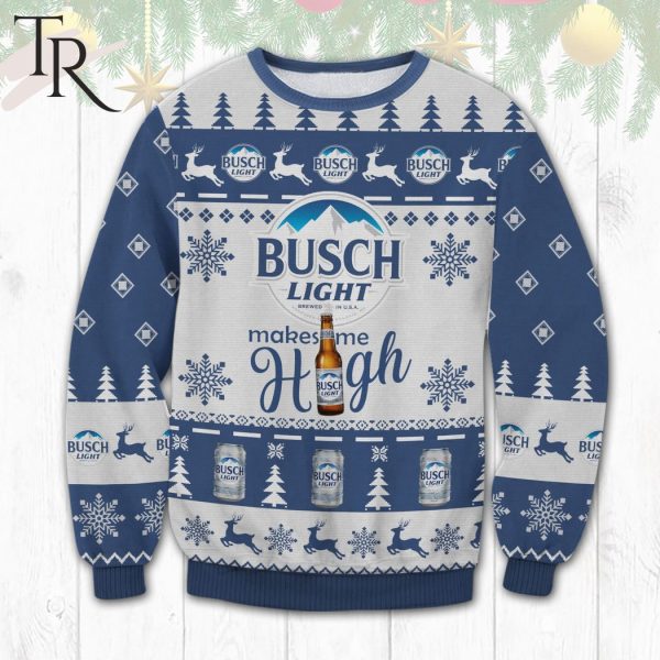Busch Light Make Me High Ugly Sweater