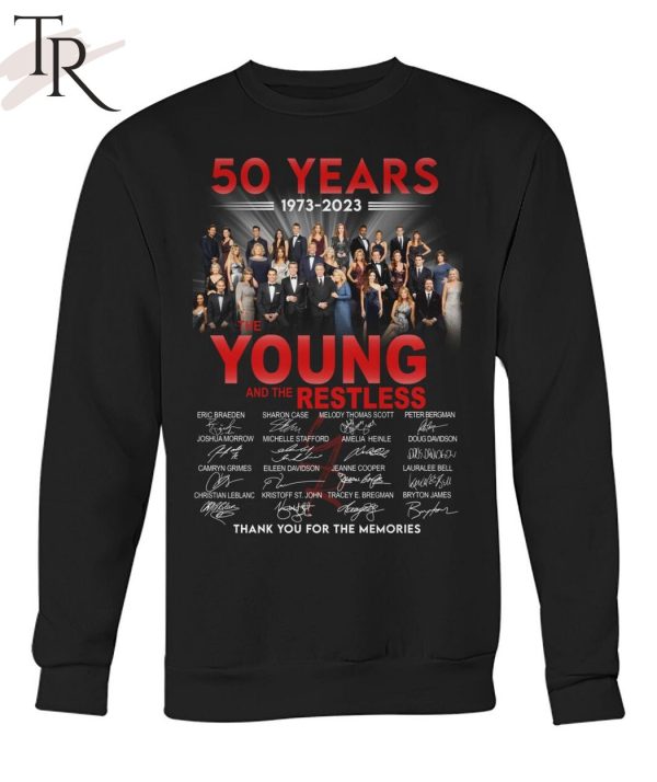 50 Years 1973 – 2023 The Young And The Restless Thank You For The Memories Unisex T-Shirt