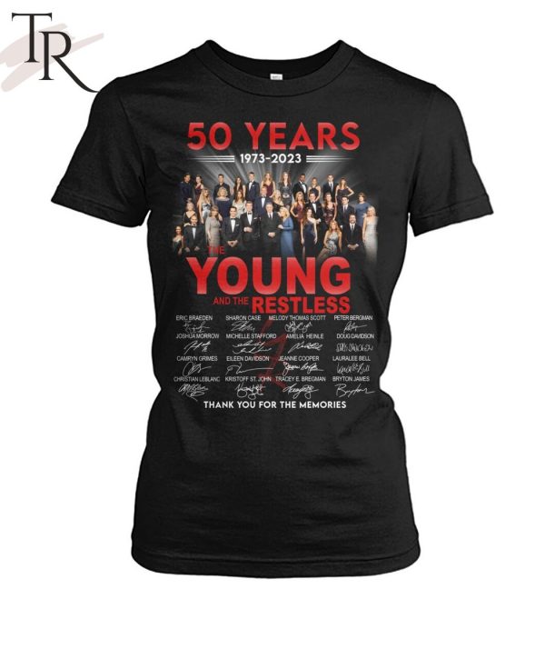 50 Years 1973 – 2023 The Young And The Restless Thank You For The Memories Unisex T-Shirt