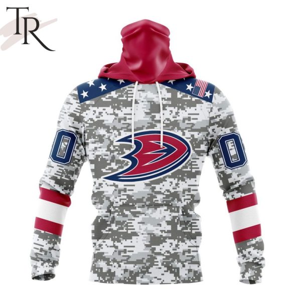 NHL Anaheim Ducks Special Camo Design For Veterans Day Hoodie
