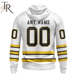 NHL Boston Bruins Custom Name Number Retro Jersey Fleece Blanket