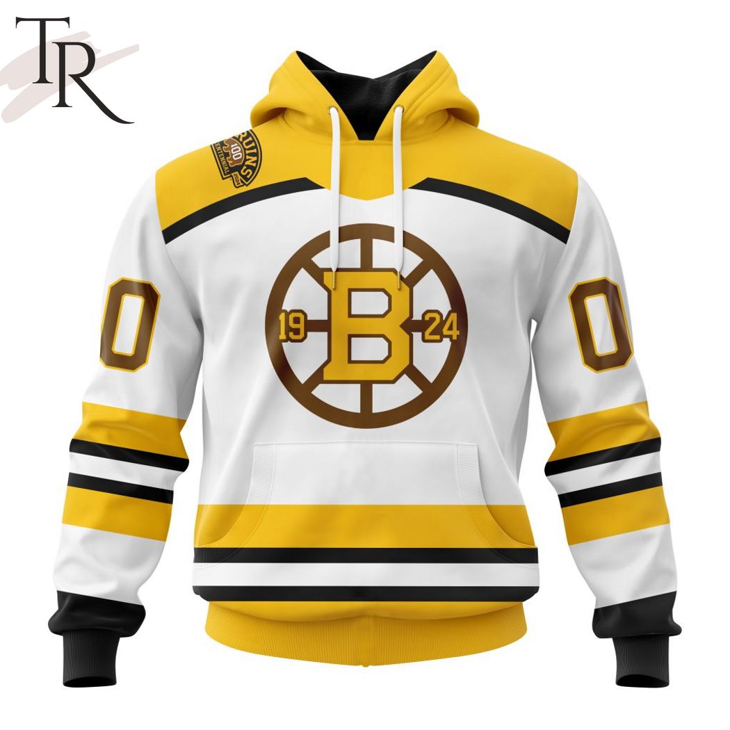Boston Bruins Hoodie Vintage NHL Hockey - Anynee