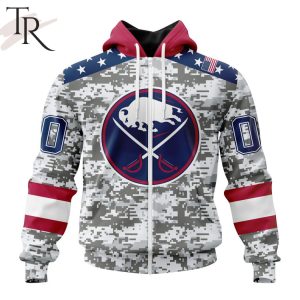 NHL Buffalo Sabres Special Camo Design For Veterans Day Hoodie