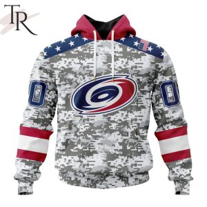 NHL Carolina Hurricanes Special Camo Design For Veterans Day Hoodie