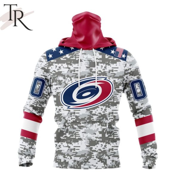 NHL Carolina Hurricanes Special Camo Design For Veterans Day Hoodie