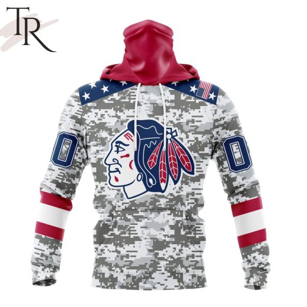 NHL Chicago Blackhawks Special Camo Design For Veterans Day Hoodie