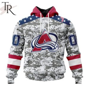 NHL Colorado Avalanche Special Camo Design For Veterans Day Hoodie