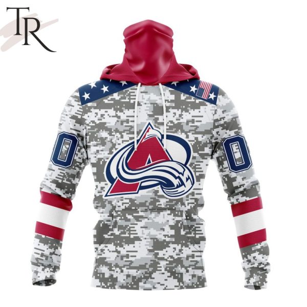 NHL Colorado Avalanche Special Camo Design For Veterans Day Hoodie