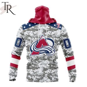 NHL Colorado Avalanche Camo Design For Veterans Day 3D Printed T