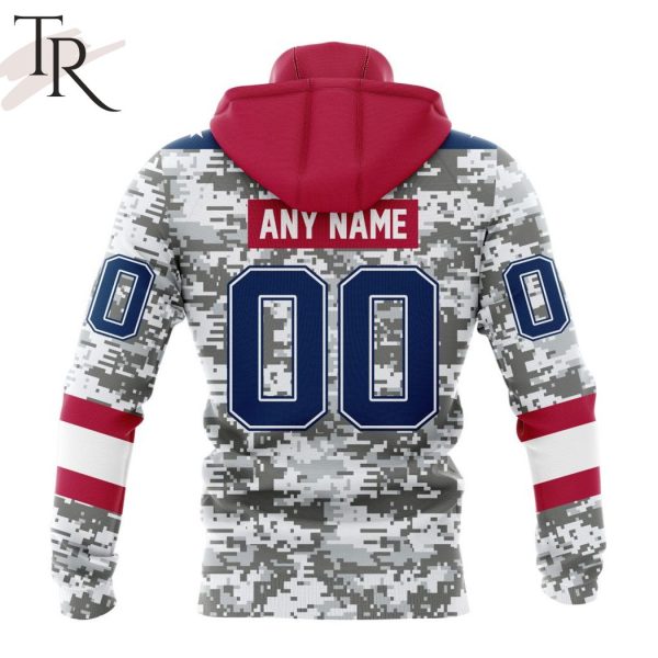 Custom Colorado Avalanche Camo Military Appreciation Sweatshirt