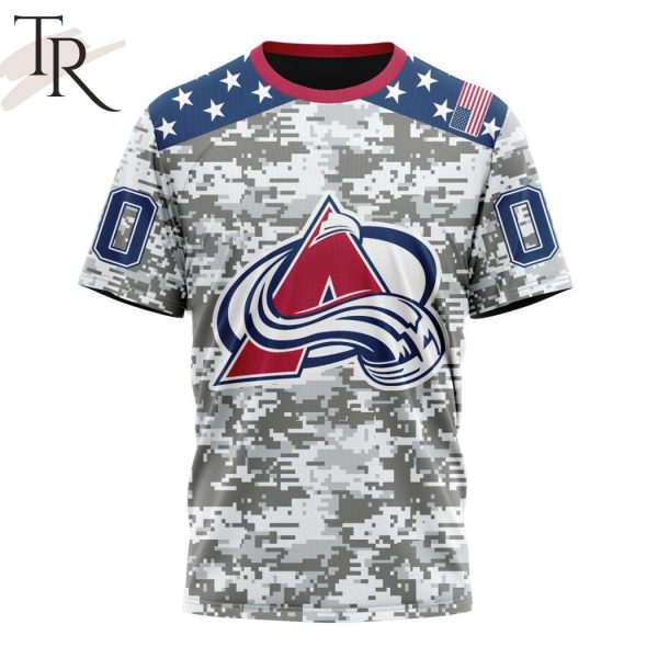 NHL Colorado Avalanche Special Camo Design For Veterans Day Hoodie