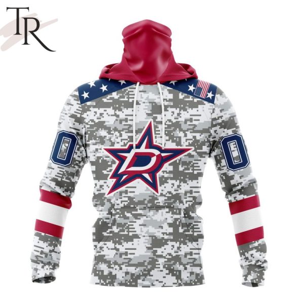 NHL Dallas Stars Special Camo Design For Veterans Day Hoodie