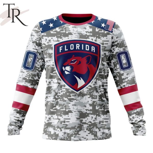 NHL Florida Panthers Special Camo Design For Veterans Day Hoodie