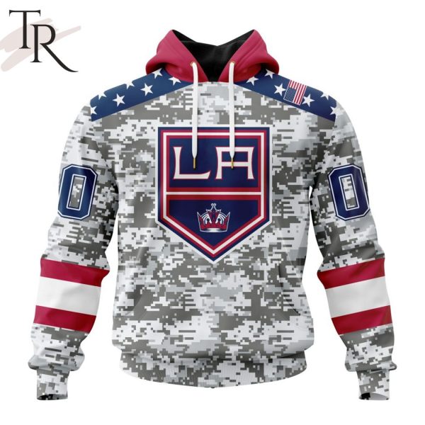 NHL Los Angeles Kings Special Camo Design For Veterans Day Hoodie