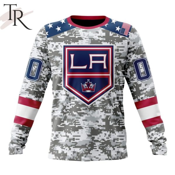 NHL Los Angeles Kings Special Camo Design For Veterans Day Hoodie